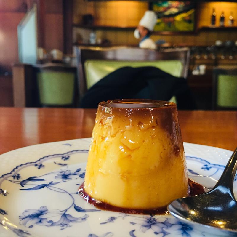 カスタードプリン(ステーキハウス藤安)