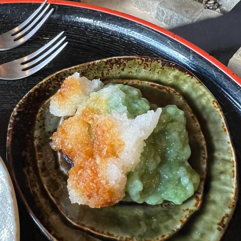 よもぎ餅 大根おろし(槍見館 （やりみかん）)