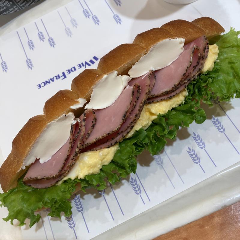 ペッパーハムとクリームチーズのサンド(ヴィ・ド・フランス 郡山店 )