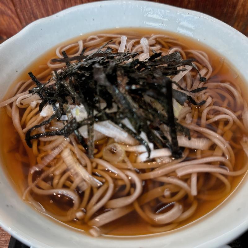 Bセットかけそば(にぎり米 新潟駅前店)