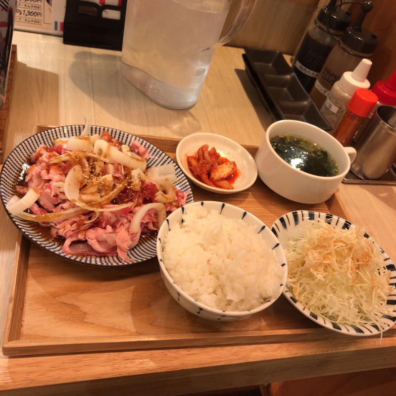 和牛カルビ定食（140g）(焼肉 伏見ホルモン 名古屋名物味噌とんちゃん屋)