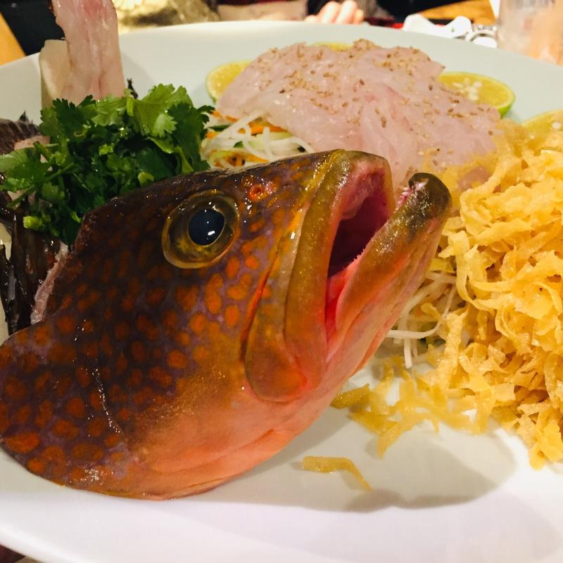 キジハタの中華風刺身(中国料理 杏仁香 （チュウゴクリョウリ アンニンシャン）)