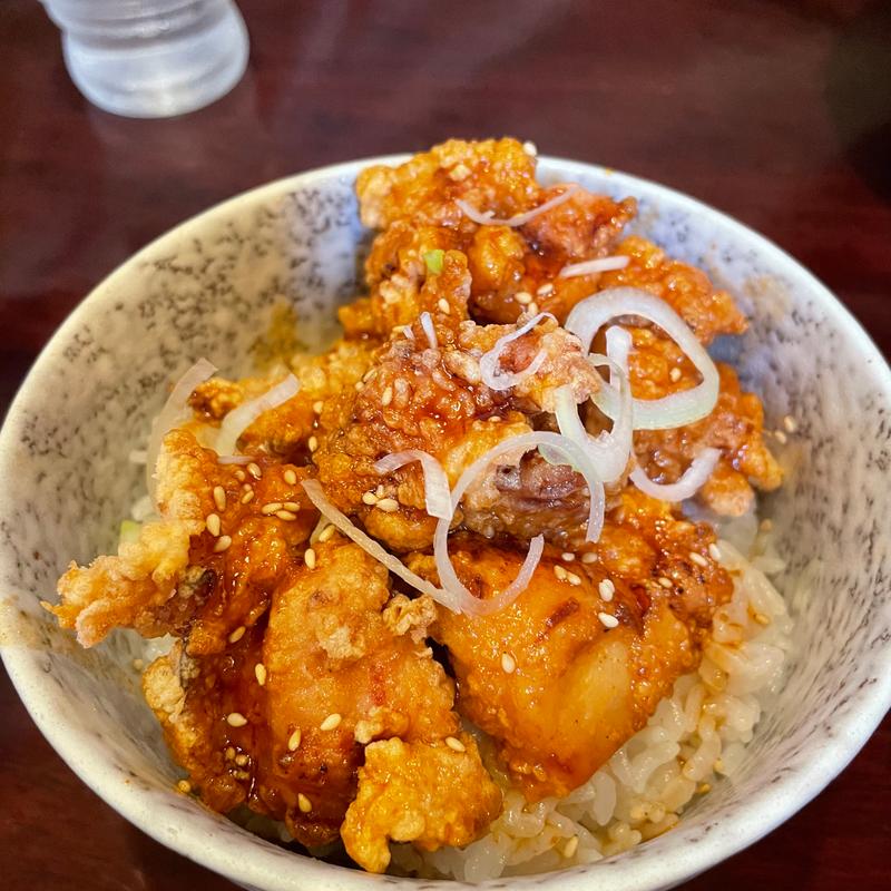 ミニザンギ丼(花の館)