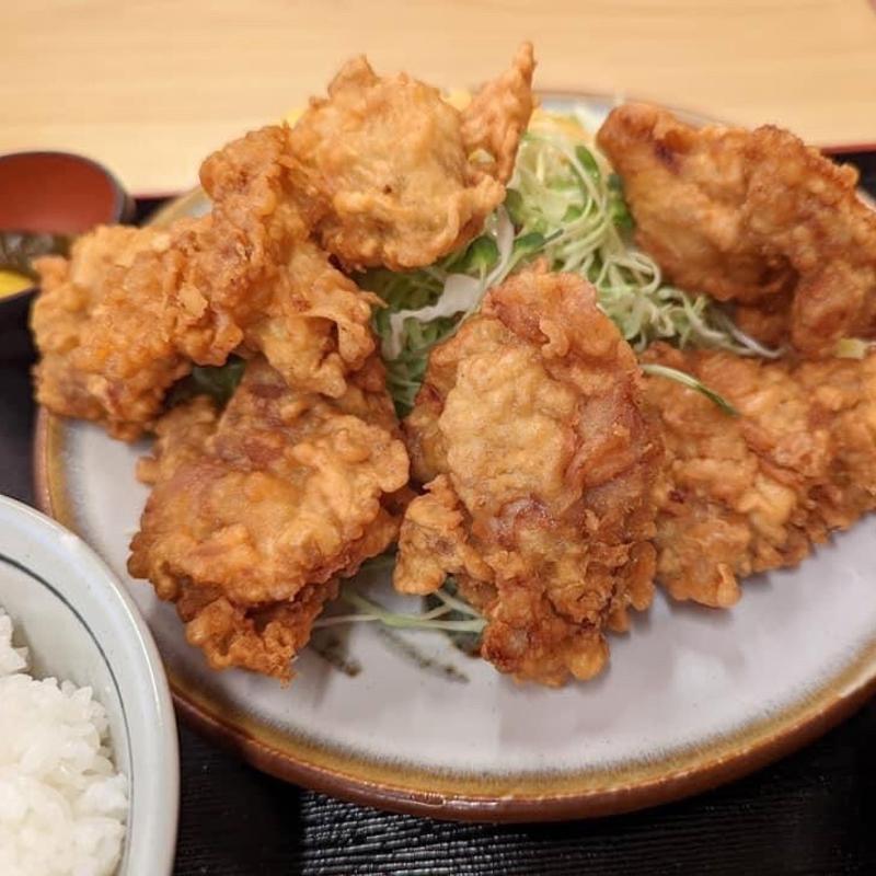 唐揚げ定食(ドライブイン幸華)