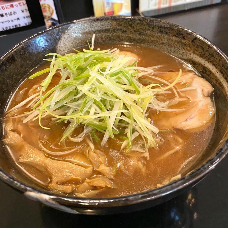 中華そば ネギ 煮玉子(もちもちの木　　)