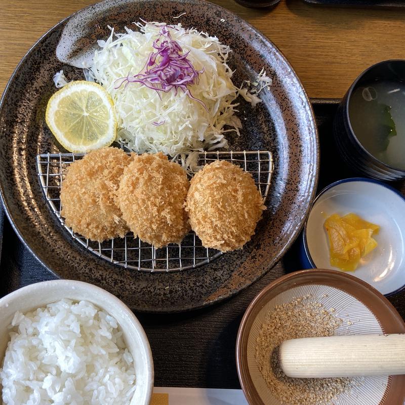手作りコロッケ定食(わかさいも本舗 ルスツ店)