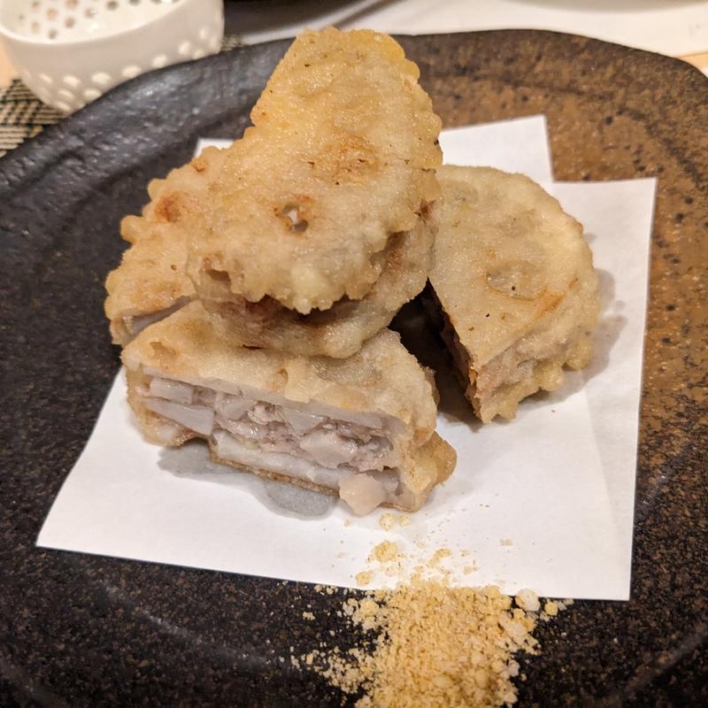 レンコンはさみ揚(さか田)