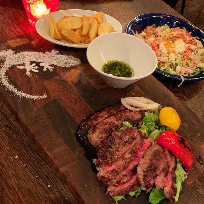 燻製ステーキ(イグアンドピース パトロン)