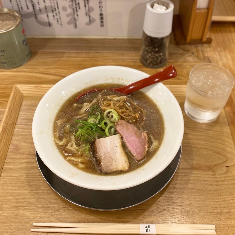 喜多方らーめん(煮干)(麺や 七彩 八丁堀店)
