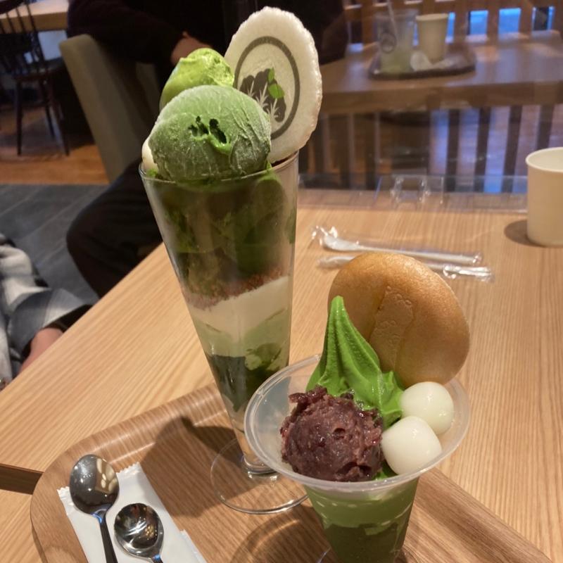 お茶づくしパフェ(京都宇治 茶想もりた園)