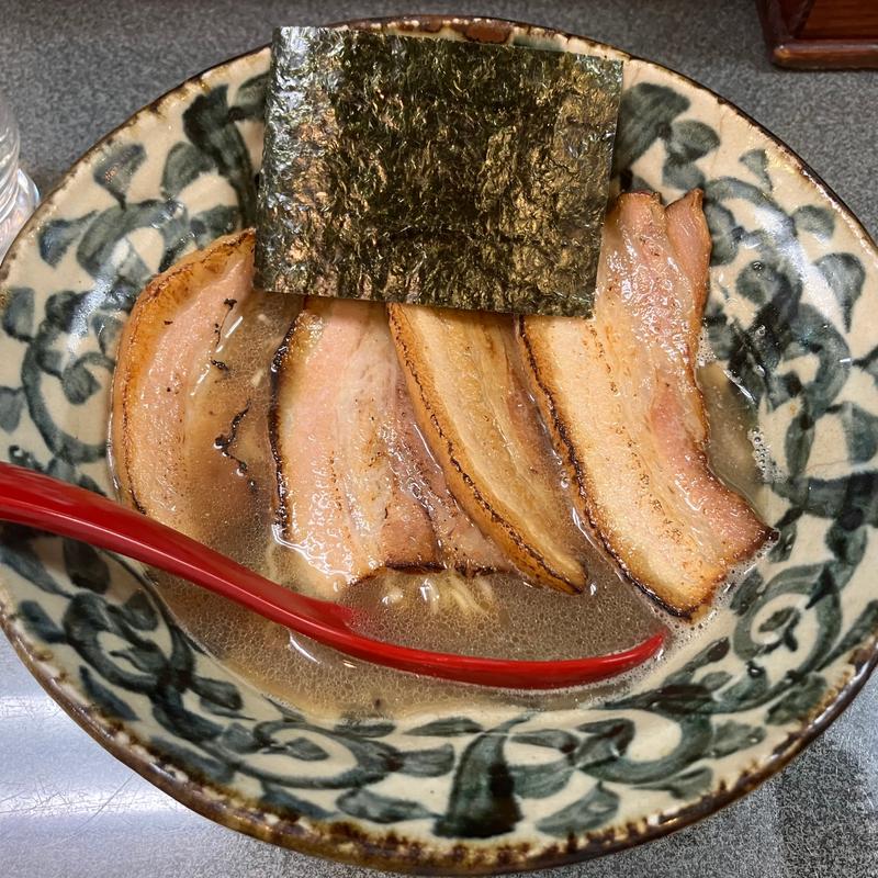 煮干しそば＋お肉(トッピング)(洛二神)