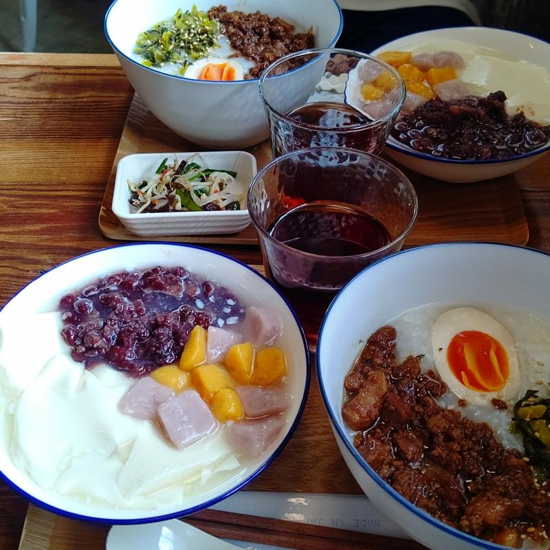 台湾お粥と豆花のランチセット(SOYS＆DAYS)