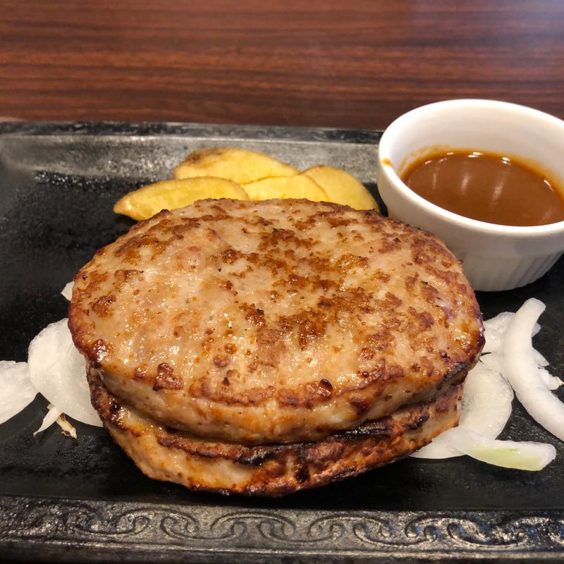 ワンコインハンバーグ アレンジ2枚(ステーキガスト 三郷谷口店)