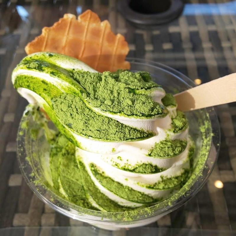 和三盆抹茶ソフト(天狼院カフェSHIBUYA)