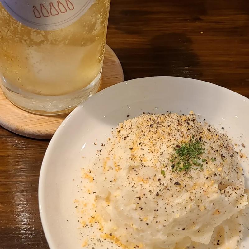 酒粕ぽてサラ
(発酵とワインと人 きょういく？スタンドばる)