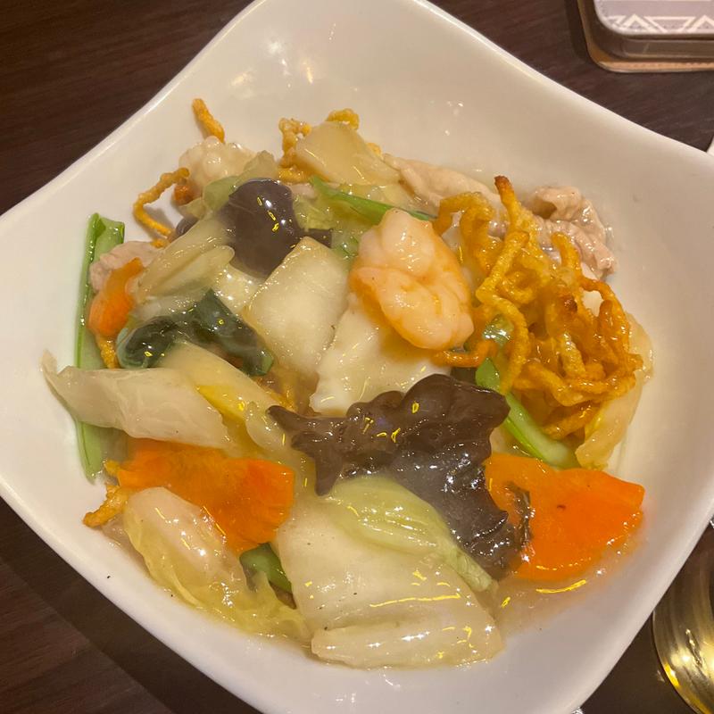 あげ麺のあんかけ(中華厨房 真生果)