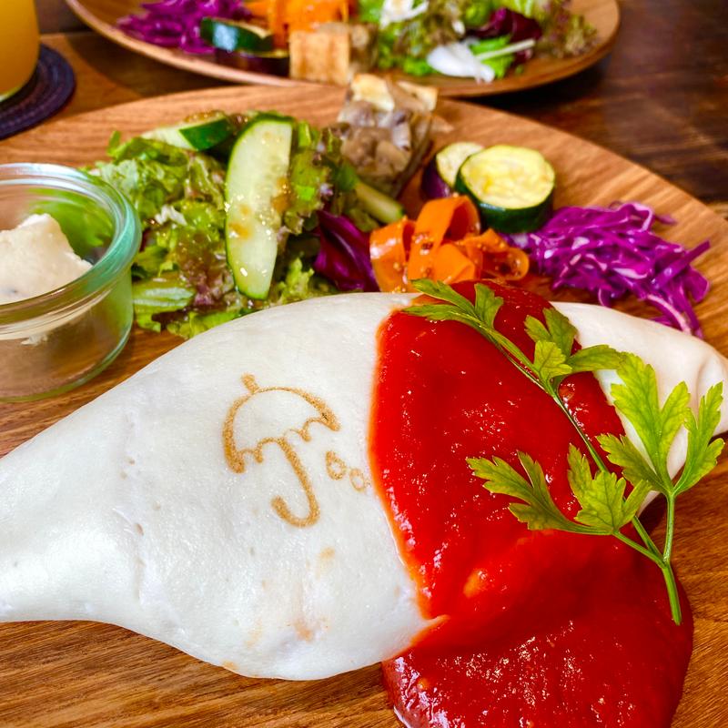 白いオムライス(パウンドケーキのお店 CafeRain 札幌円山本店)