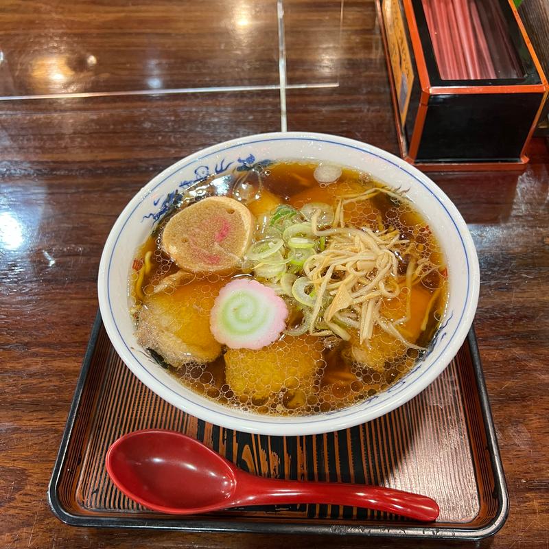 醤油チャ-シュ-麺(そば処  丸長)