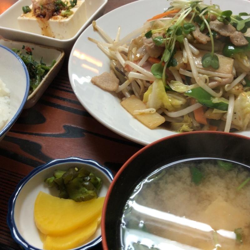 肉野菜炒め定食(小野屋 )