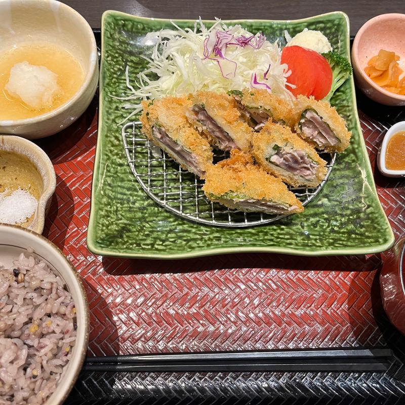 鰹の梅はさみ揚げ(大戸屋 イオンモール新潟南店 （おおとや）)