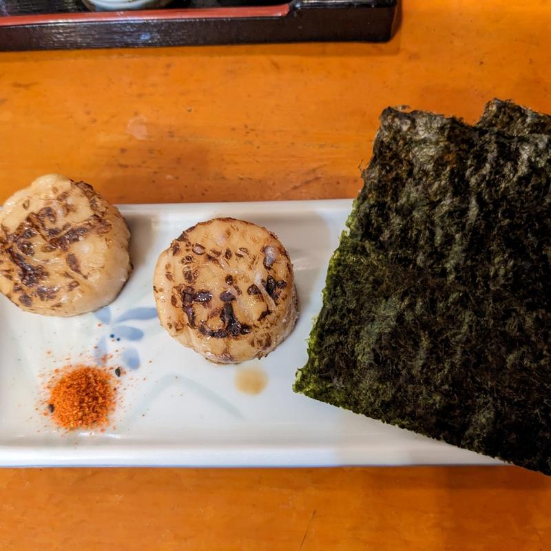 ホタテの磯辺焼き（一ヶ）(すし おでん 芦舟)