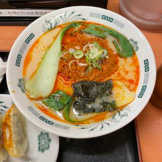 担担麺+餃子（6個）セット(日高屋 東武動物公園店 )