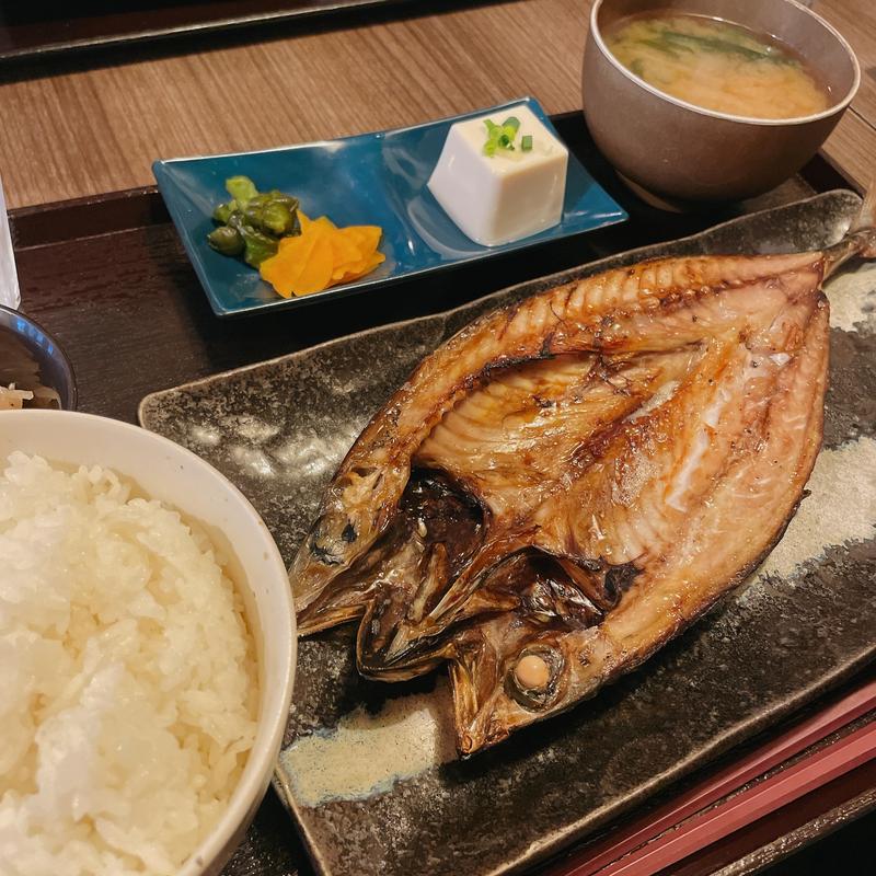 さば開き干し定食(さいまや)