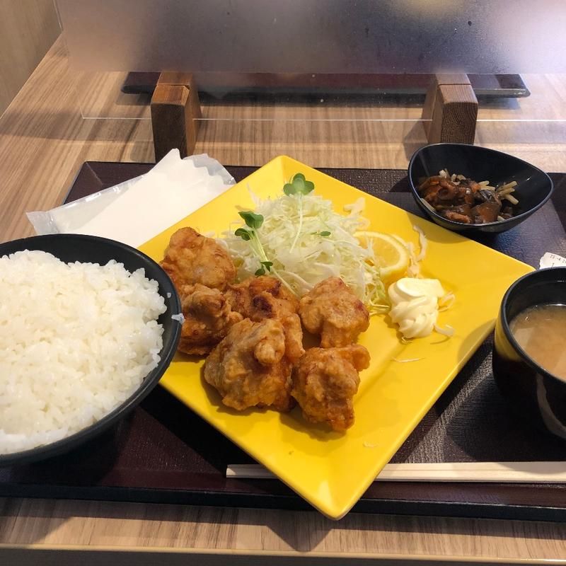 唐揚げ定食【ライス大盛】(駒門パーキングエリア（下り線） スナックコーナー )