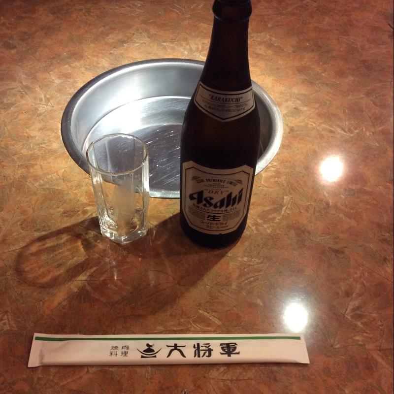 瓶ビール（中瓶アサヒ）(大将軍 （タイショウグン）)