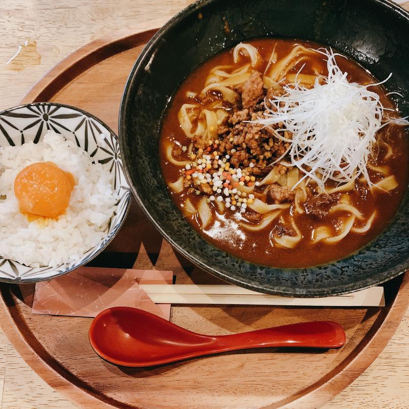 山椒キーマカレーうどん(酒処 ぶぶや)