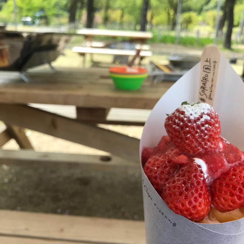 越後姫クレープ(道の駅 ＳＯＲＡＩＲＯ国上)