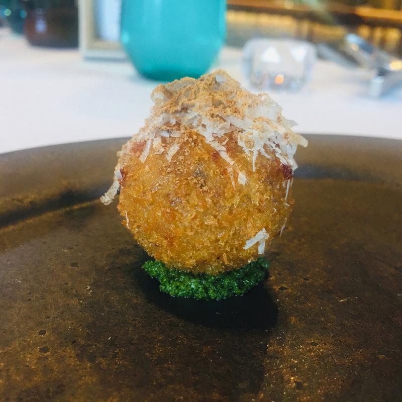 黒豚のアランチーニ風(トラットリアシン)