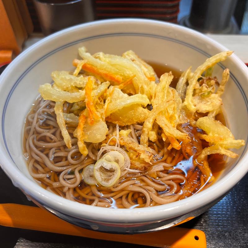 かき揚げそば(信州そば処 新宿そば蔵)