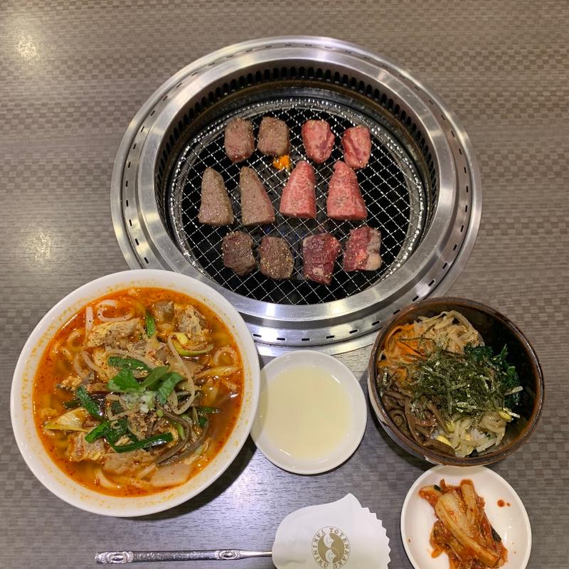 カルビうどんセット(東天閣 川崎本店)