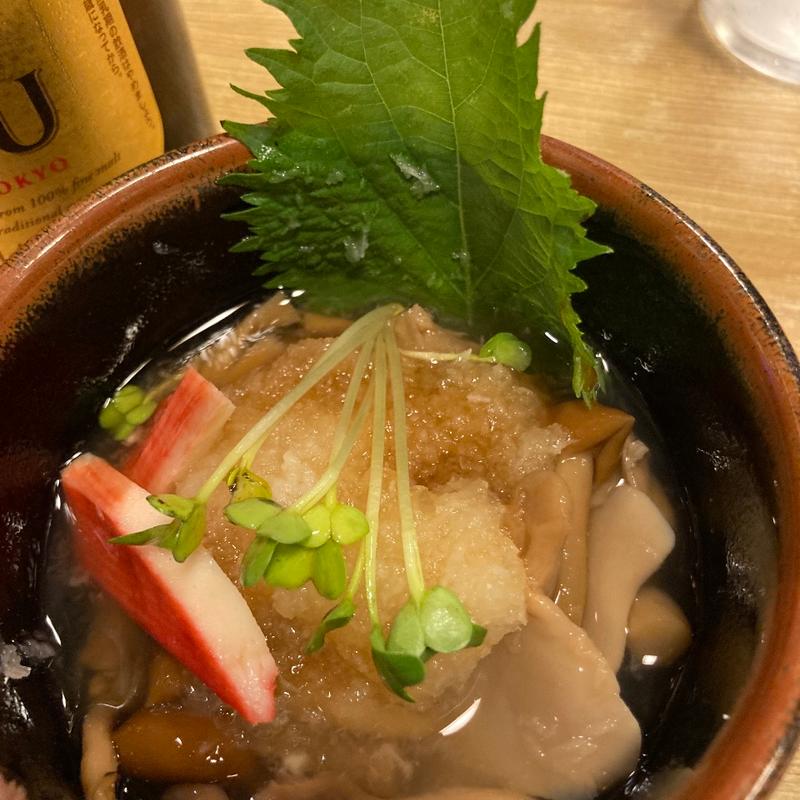 きのこおろし(芝その更科)