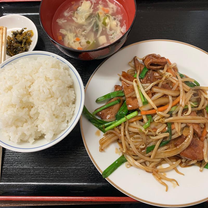 レバニラ定食(福満坡美食)