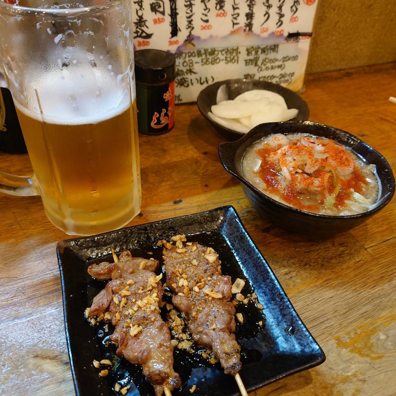 ラム肉串焼(串焼いしい)