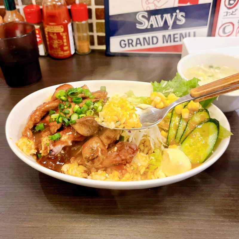 ポークべーキライス(食堂 サビーズ)