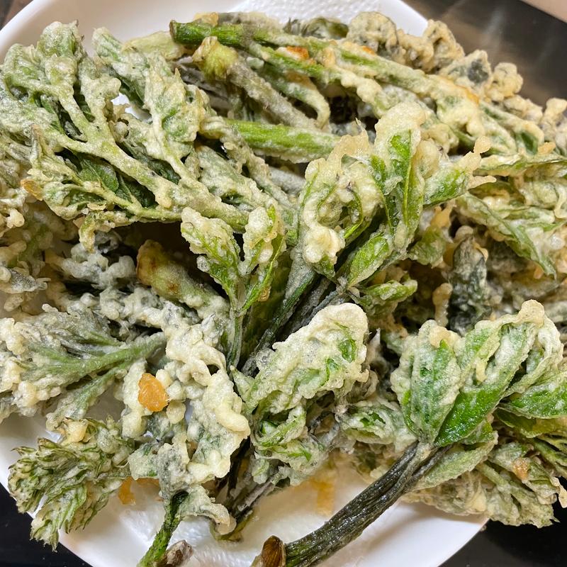 タラの芽とこしあぶらの天ぷら(旭町)