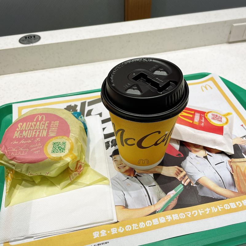 ソーセージエッグマフィンセット(マクドナルド 帯屋町店 )