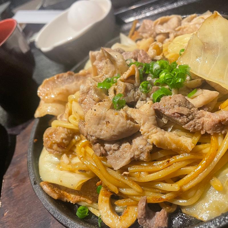 もっかけ焼きそば定食(にく月／月光香麺)