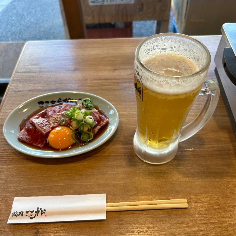 ハラミ刺(焼肉ここからR)