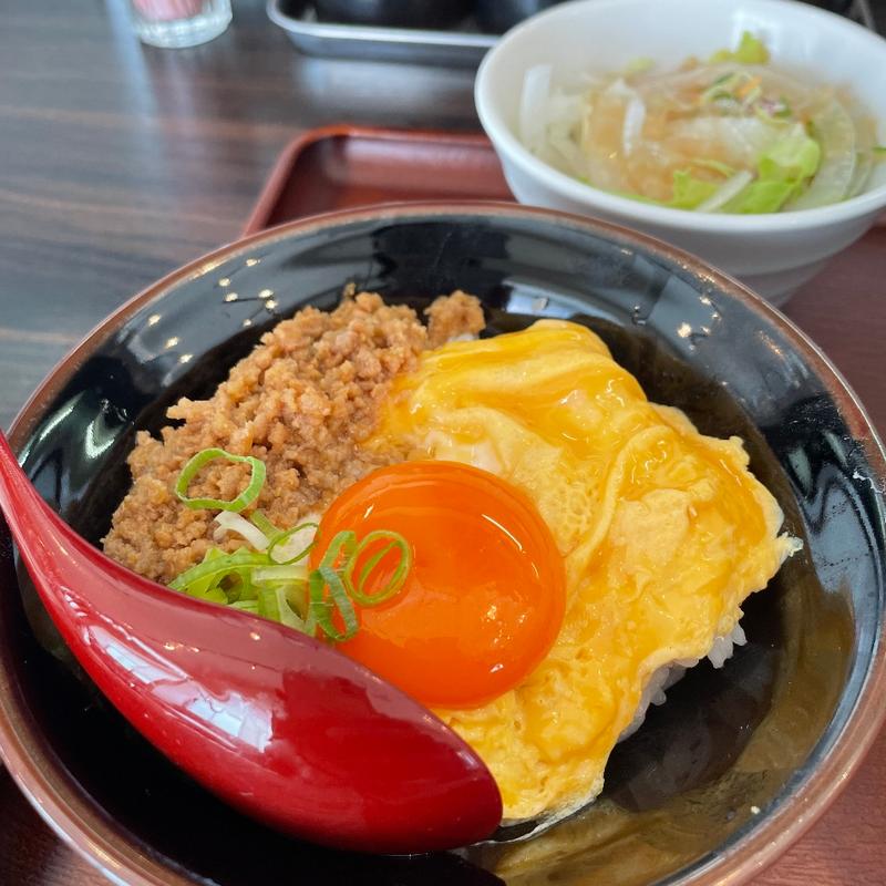 ふわたまミニそぼろ丼(中華そば 丸慶)