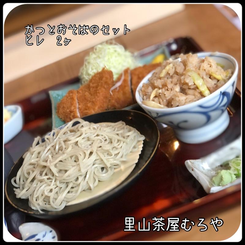 かつとおそばのセット　ヒレ2ヶ(里山茶屋 むろや)