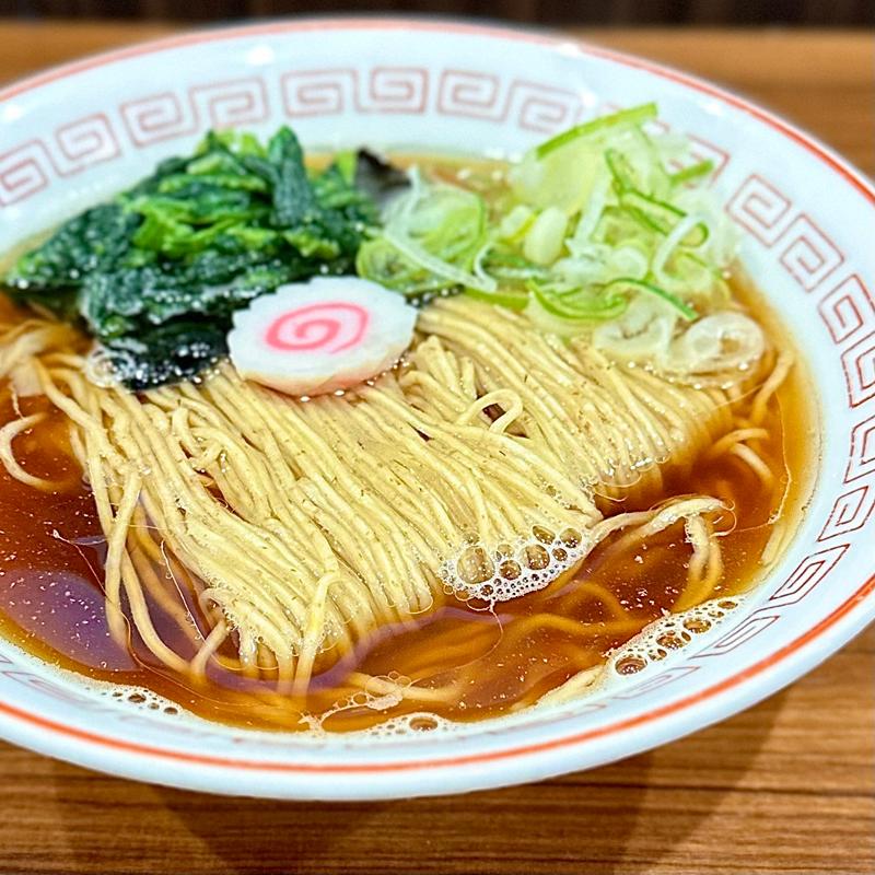 朝限定　あっさり煮干しそば(喜多方食堂 山海)