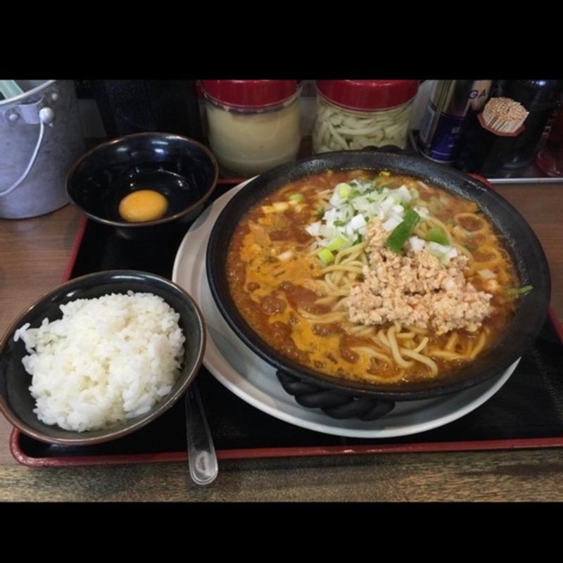 汁あり油そば燃えよドラゴン(濃厚豚骨ラーメン 竹三郎)