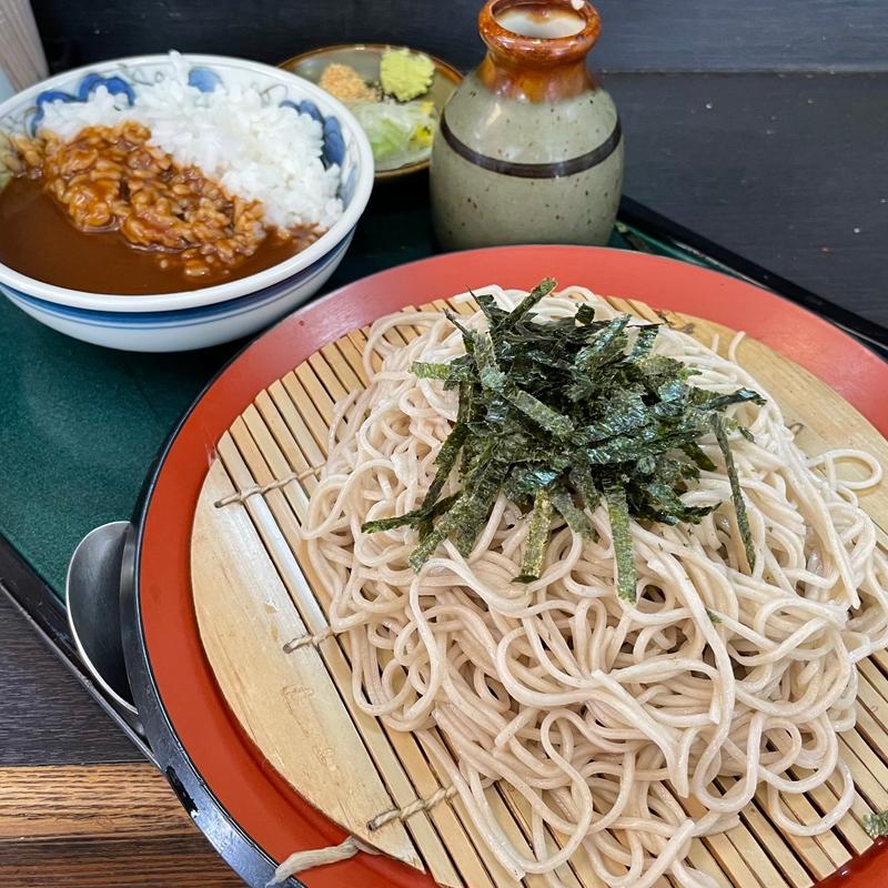 ざる定食（そば+カレー）(文殊 両国駅前店 )