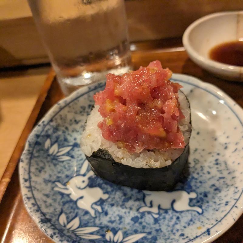 マグロマックス追いトロタク巻き(鮨 波づき)