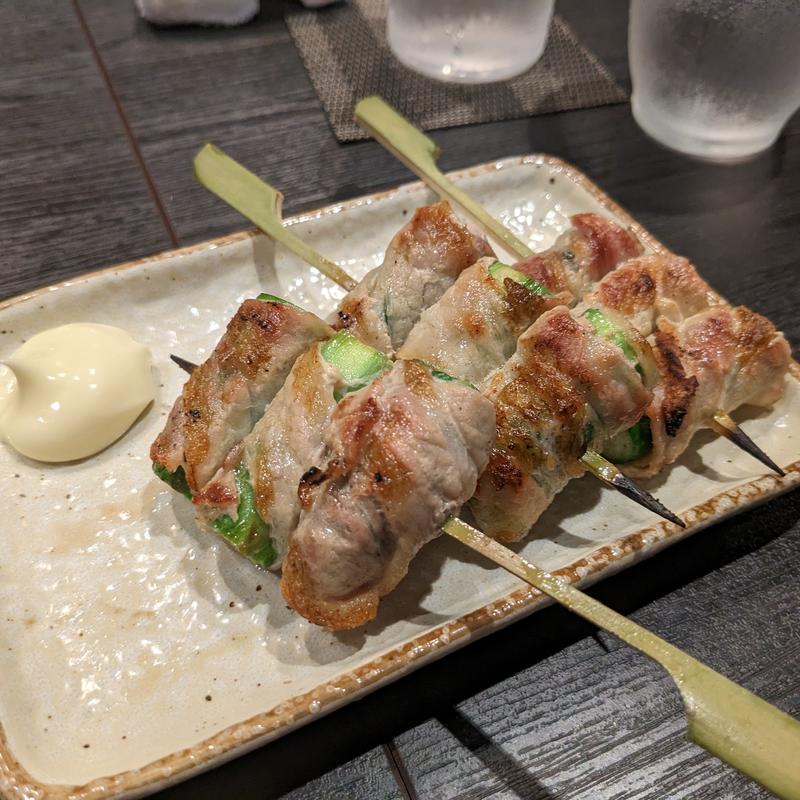 アスパラ肉巻き串(鳥酎　はなれ飯田橋店)