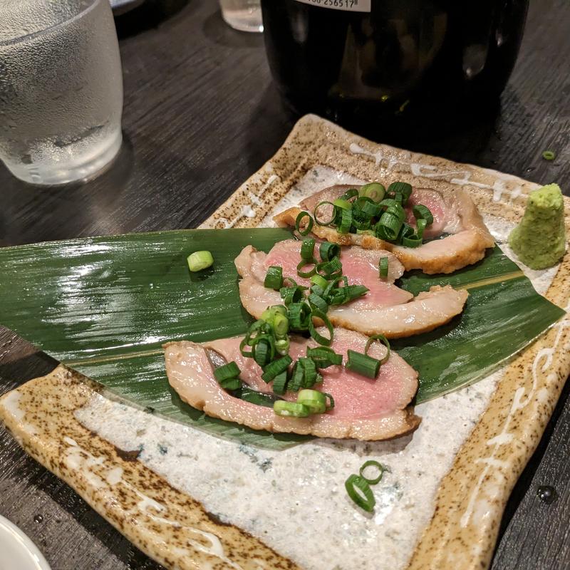 合鴨のタタキ(鳥酎　はなれ飯田橋店)